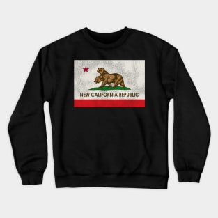 New California Republic Worn-Out Flag Crewneck Sweatshirt